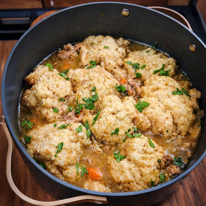 Feathered Feast Homestead Chicken & Dumplings