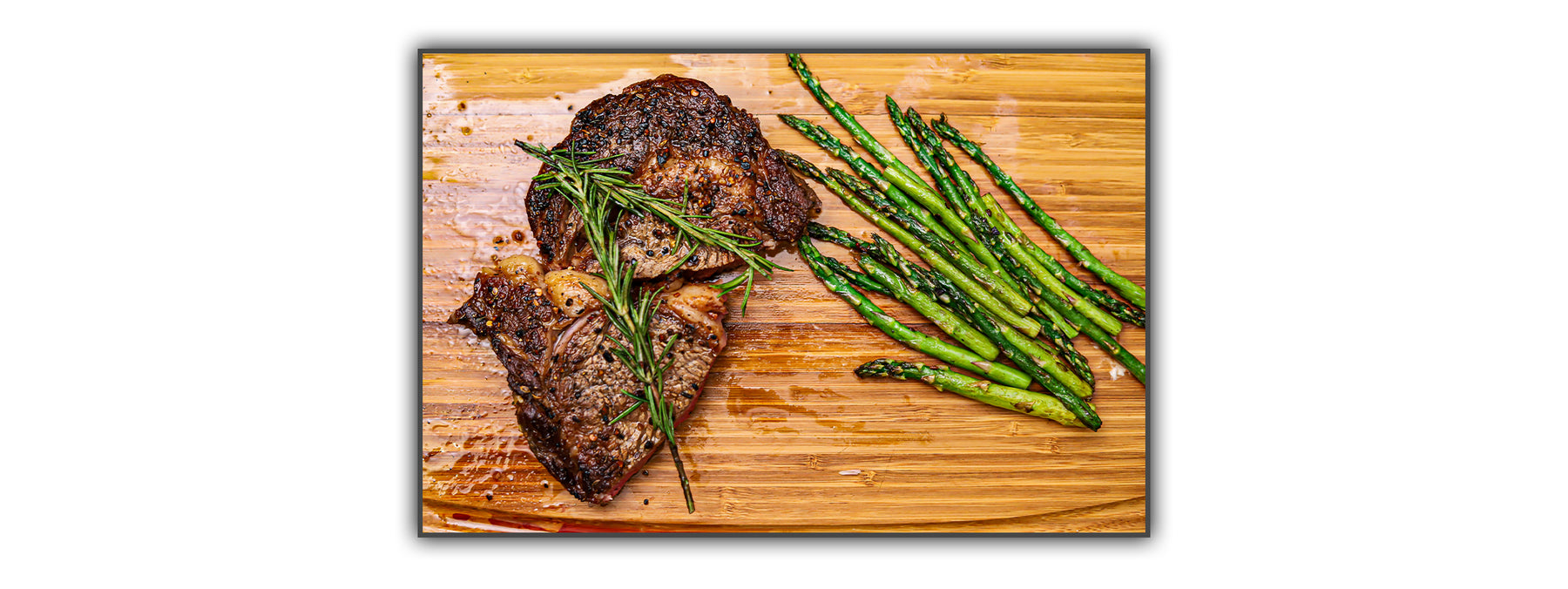 Ribeye Steak with Chillin' & Grillin' and Sautéed Asparagus