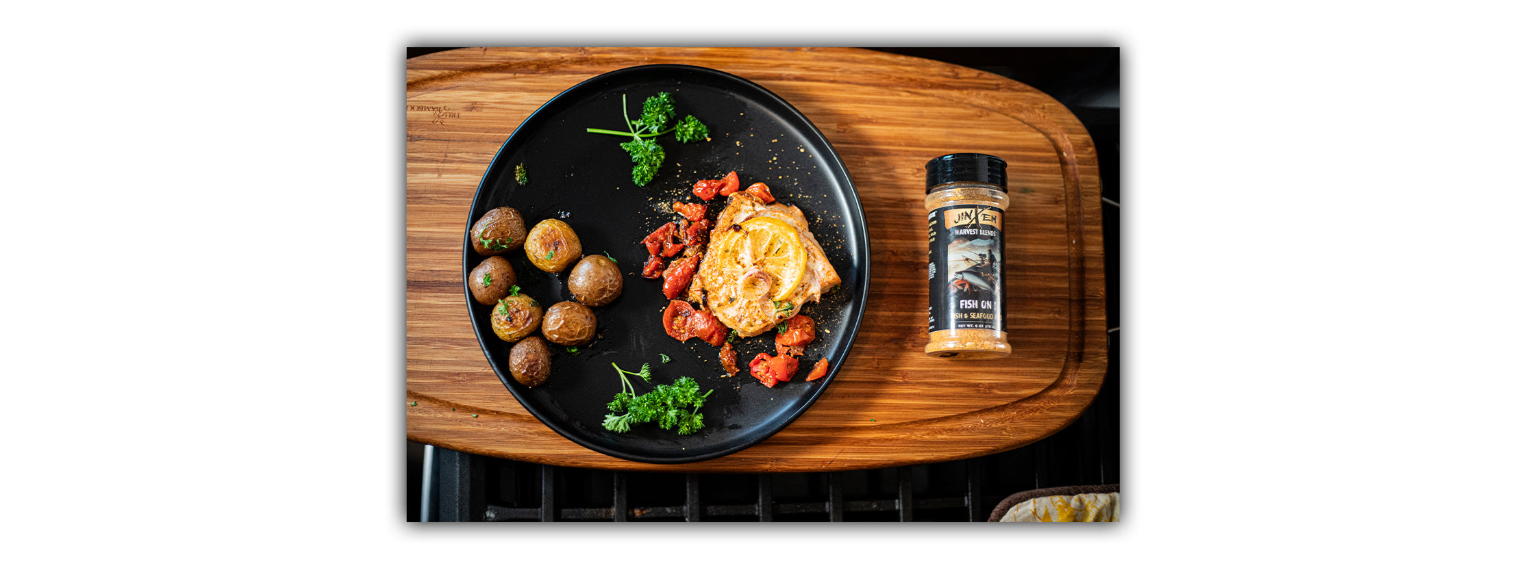 Swordfish Recipes Cast Iron Swordfish Bake with Garlic Herb Jinx'em