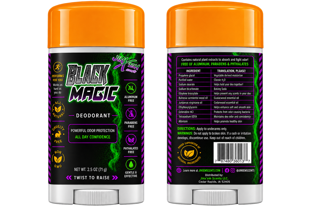 Black Magic Unscented Deodorant