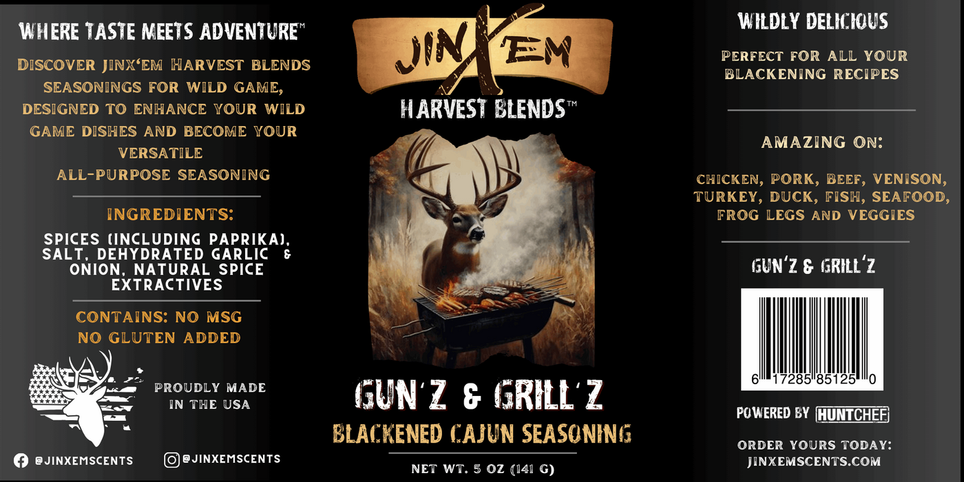 Gun'z & Grillz - Blackening Cajun Seasoning Jinx'em Scents