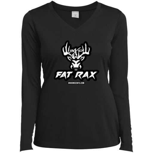 Ladies’ Long Sleeve Performance V-Neck Tee Jinx'em Scents