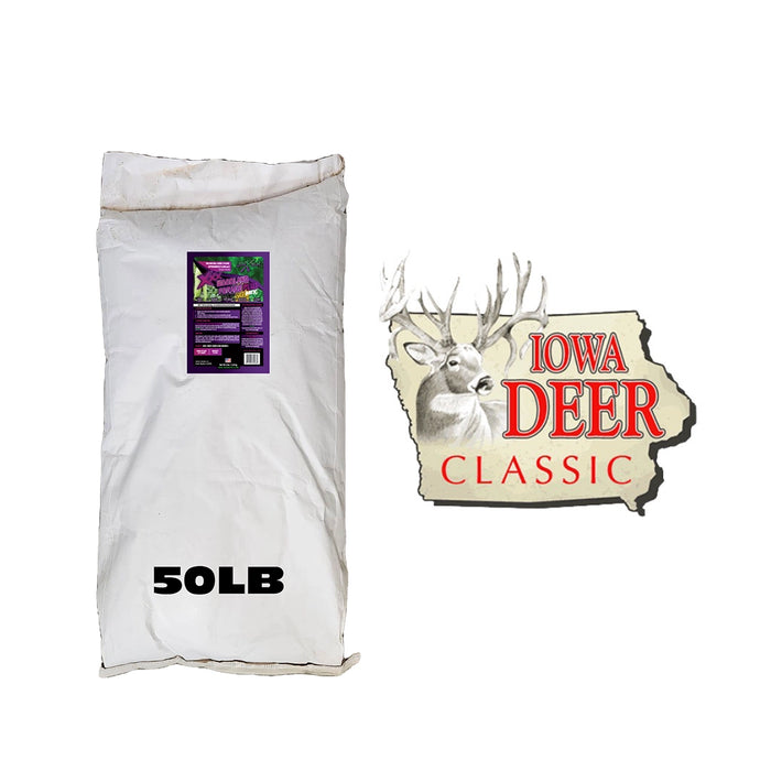 50lb XXX Woodland Forage Plus - Iowa Deer Classic Jinx'em Scents